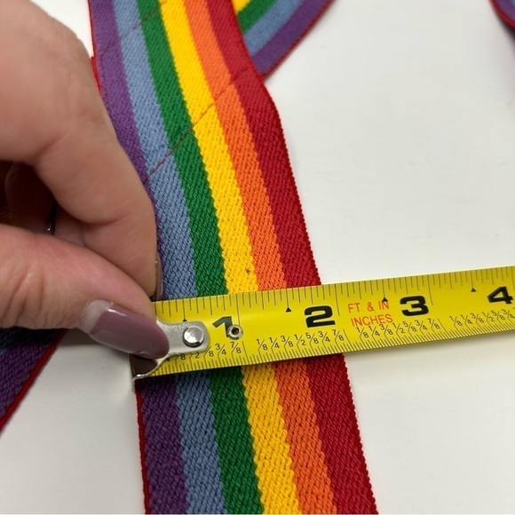 Unisex Mens or Women's Rainbow Fun Novelty Statement Suspenders Pride Month - Picture 10 of 10